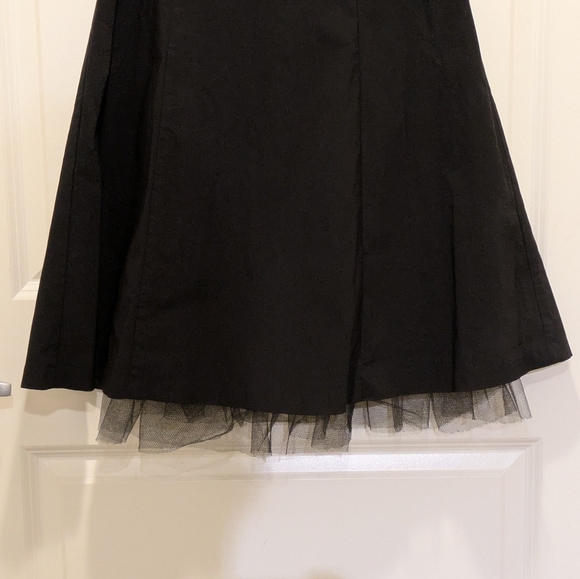 EUC Y2K Le Chateau XS Black Strapless Crinoline Mini Dress with Lace Insert - Picture 2 of 5